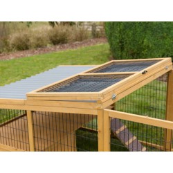 Výběh pro králíky odklopný s domečkem KERBL 220x115x75cm