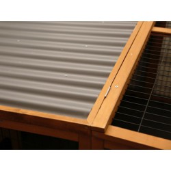 Výběh pro králíky odklopný s domečkem KERBL 220x115x75cm