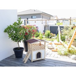 Zateplená bouda pro kočky KERBL TYROL ALPIN 88x57x77cm