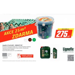 AKCE Lignofix E-Profi bezbarvý 5 kg + DÁRKOVÝ SET