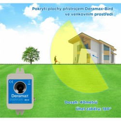 Deramax®-Bird - Ultrazvukový odpuzovač-plašič ptáků